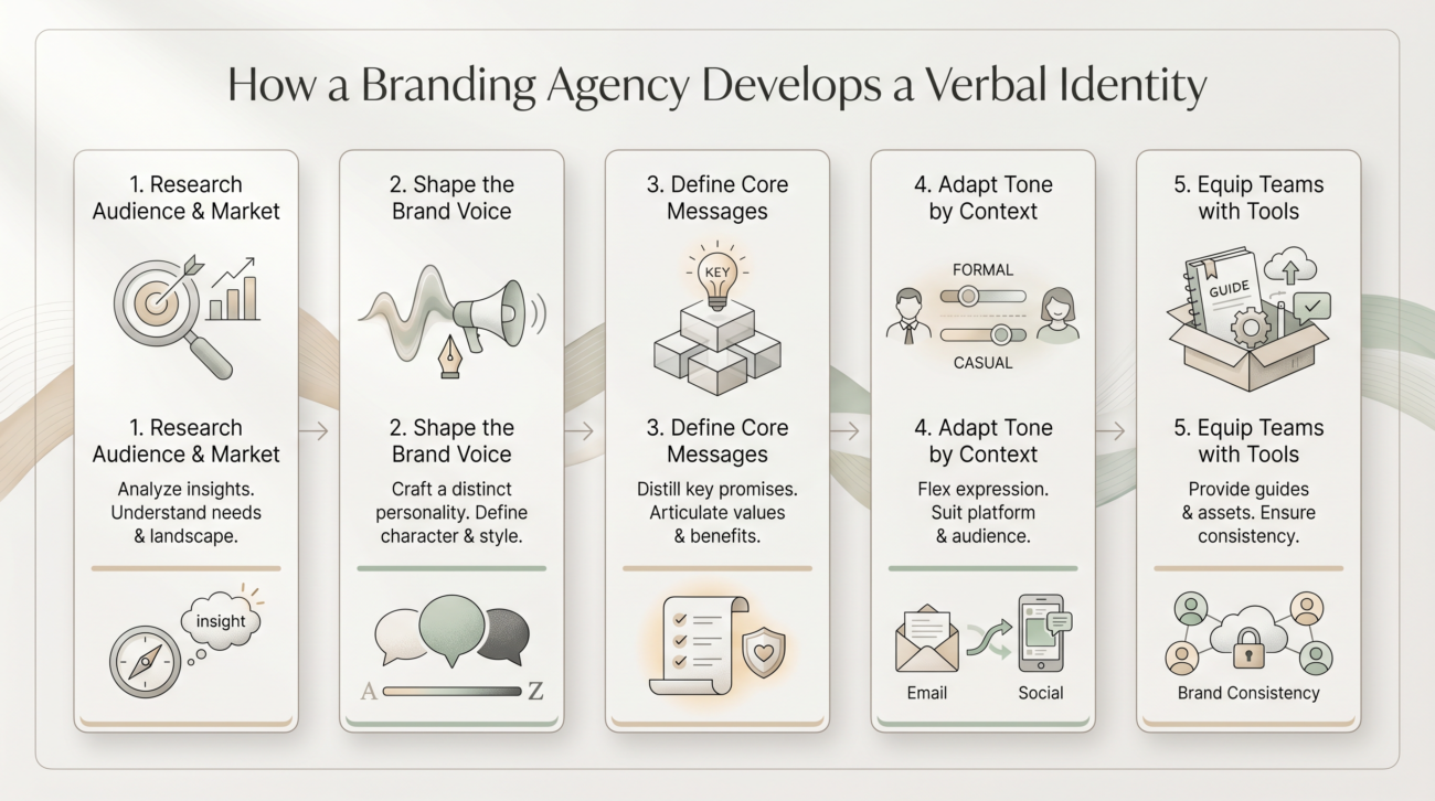 branding agency develops verbal identity