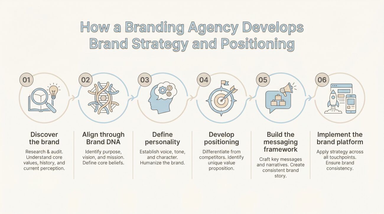 how a branding agency develops brand strategy positioning