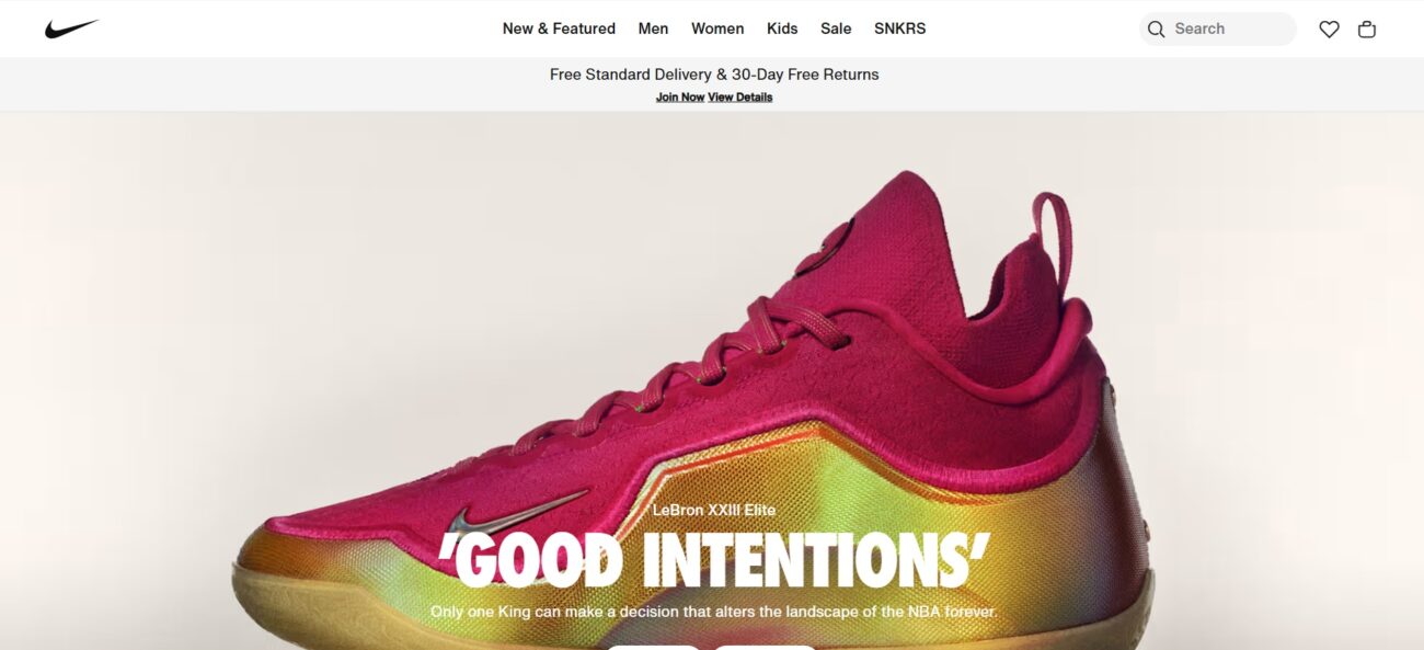 nike for good brand identity system example